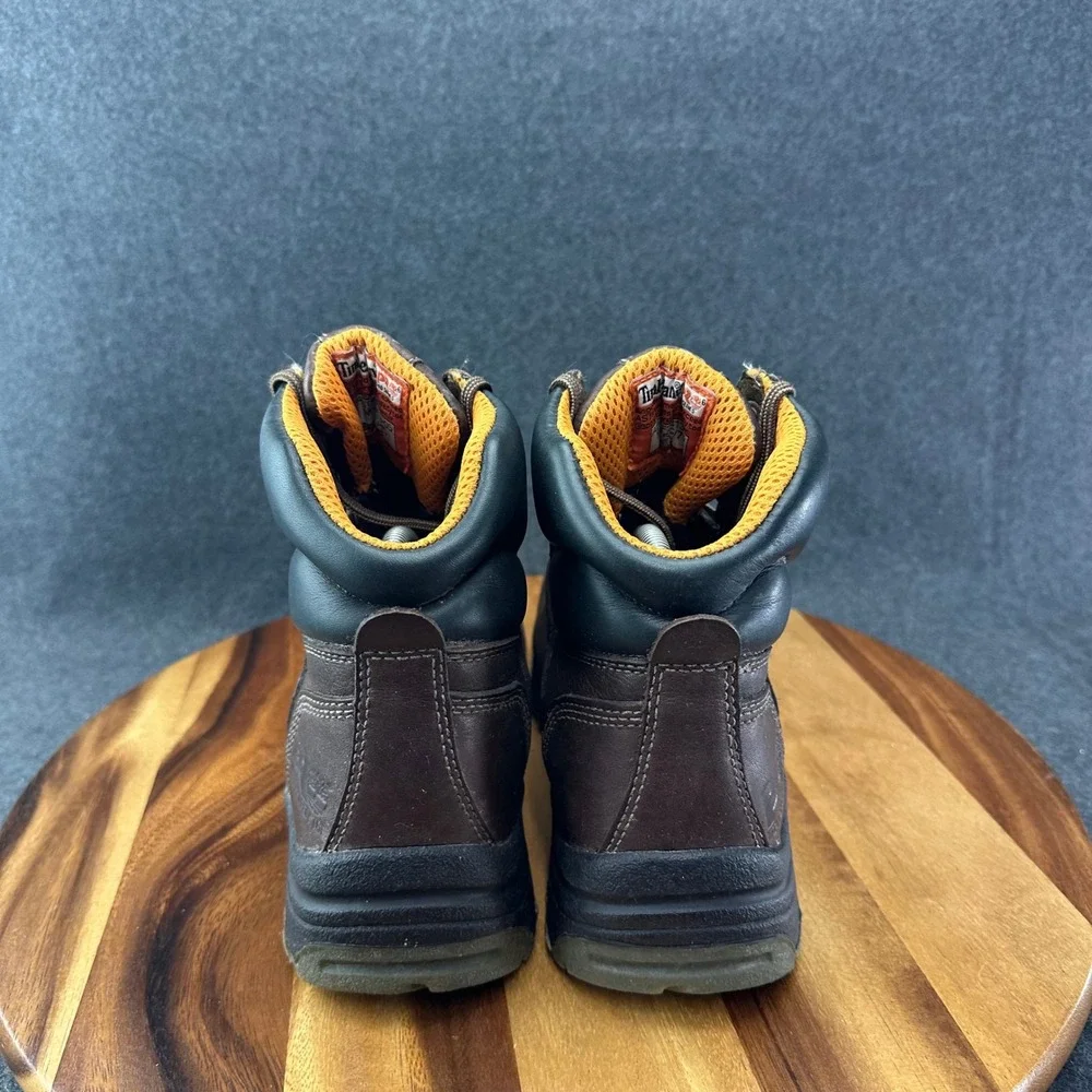 Timberland Pro Series 26078 Titan Brown Leather Steel Toe Work Boots Men's 9W